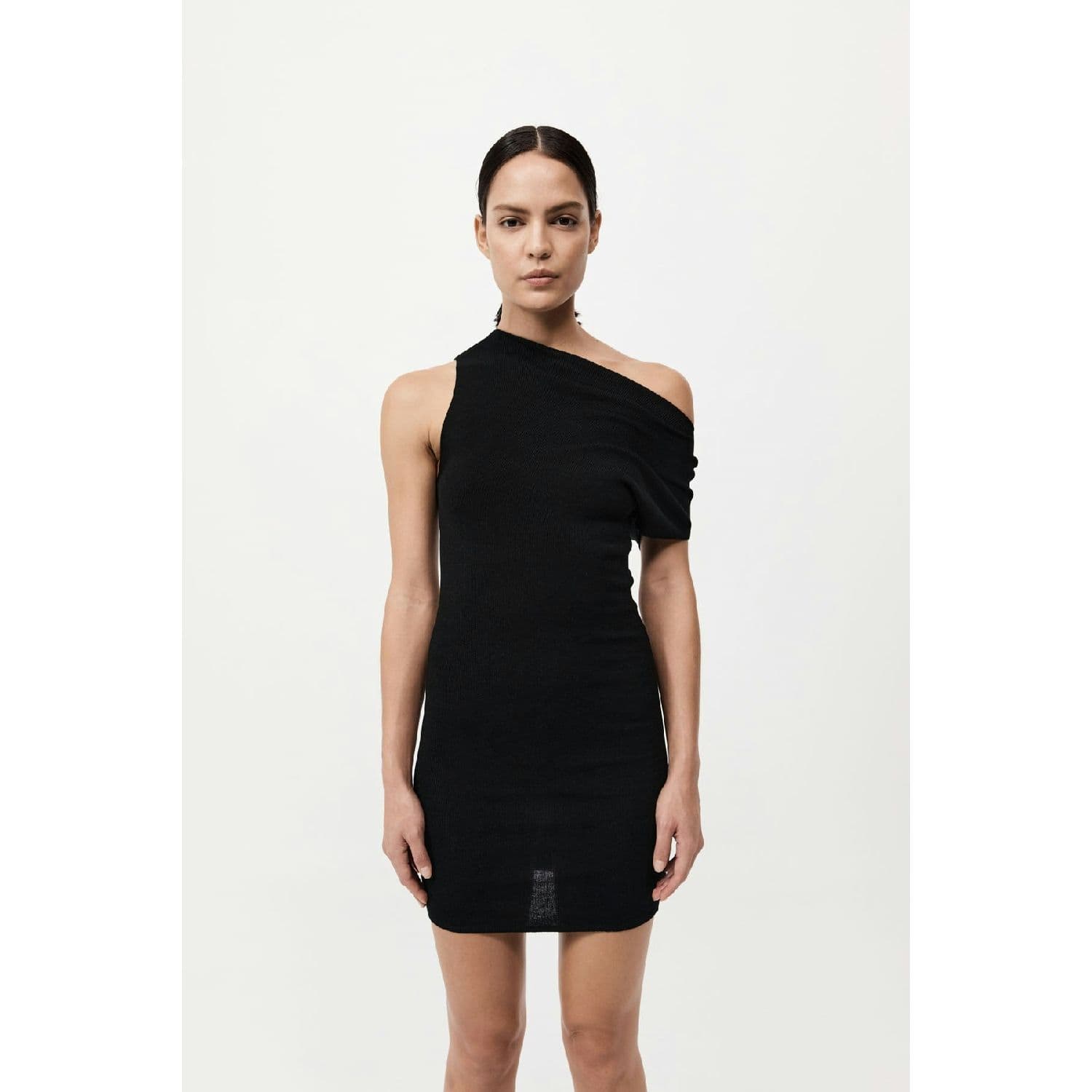ワンピース AM1399 Mary logo mini dress black AM1399 Mary logo mini dress black Women's Black Solid Color