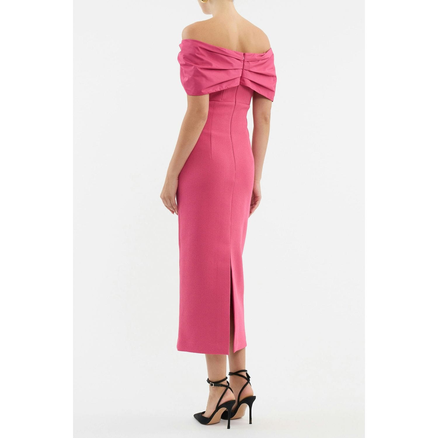 Buy Rebecca Vallance Anais Off Shoulder Midi Dress | Qantas