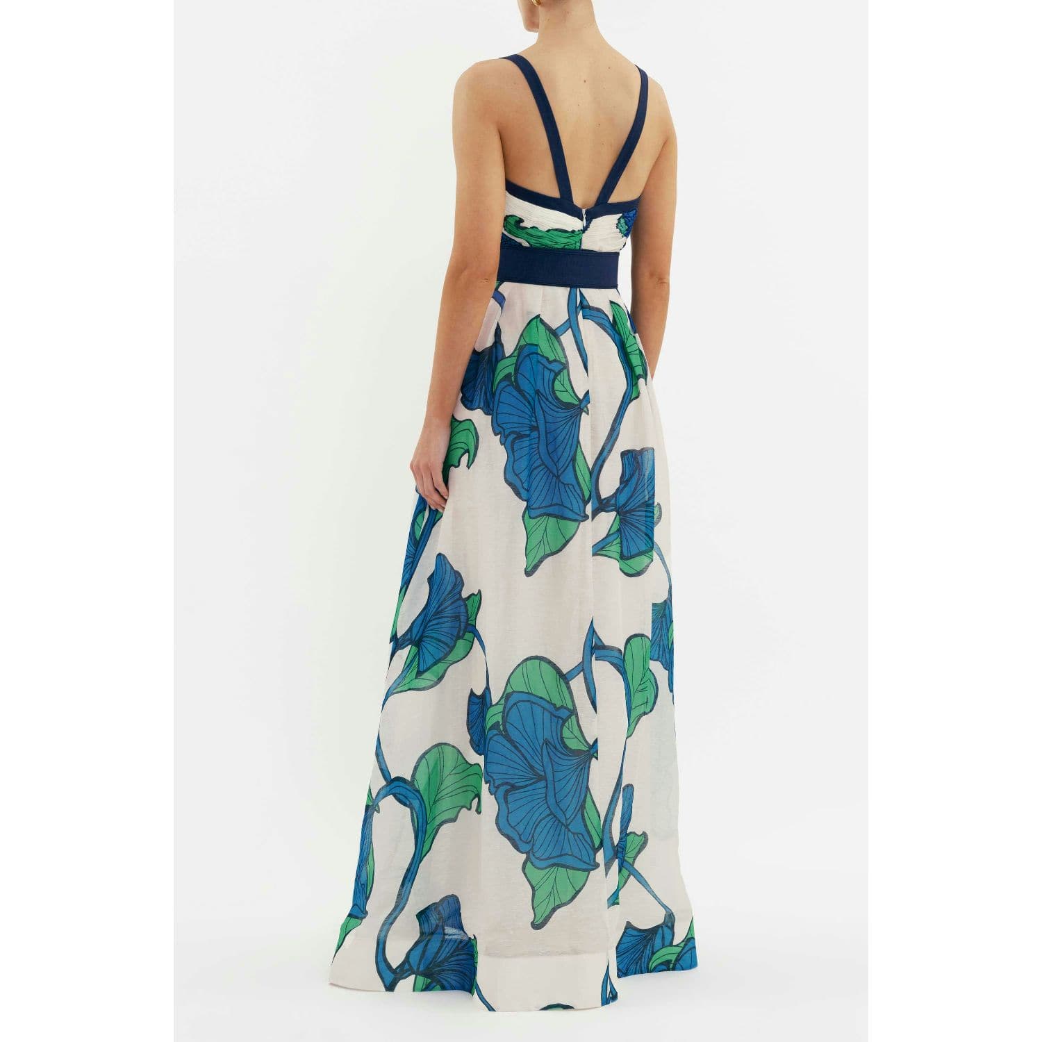 【REBECCA VALLANCE】BLUE IVY MAXI DRESS モダンな花柄 Rebecca Vallance Blue Dresses | Designer Collection | Coveti